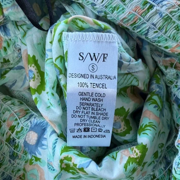 SWF Halter Midi Maxi Floral Halterneck Dress Renewed Small - Picture 9 of 9